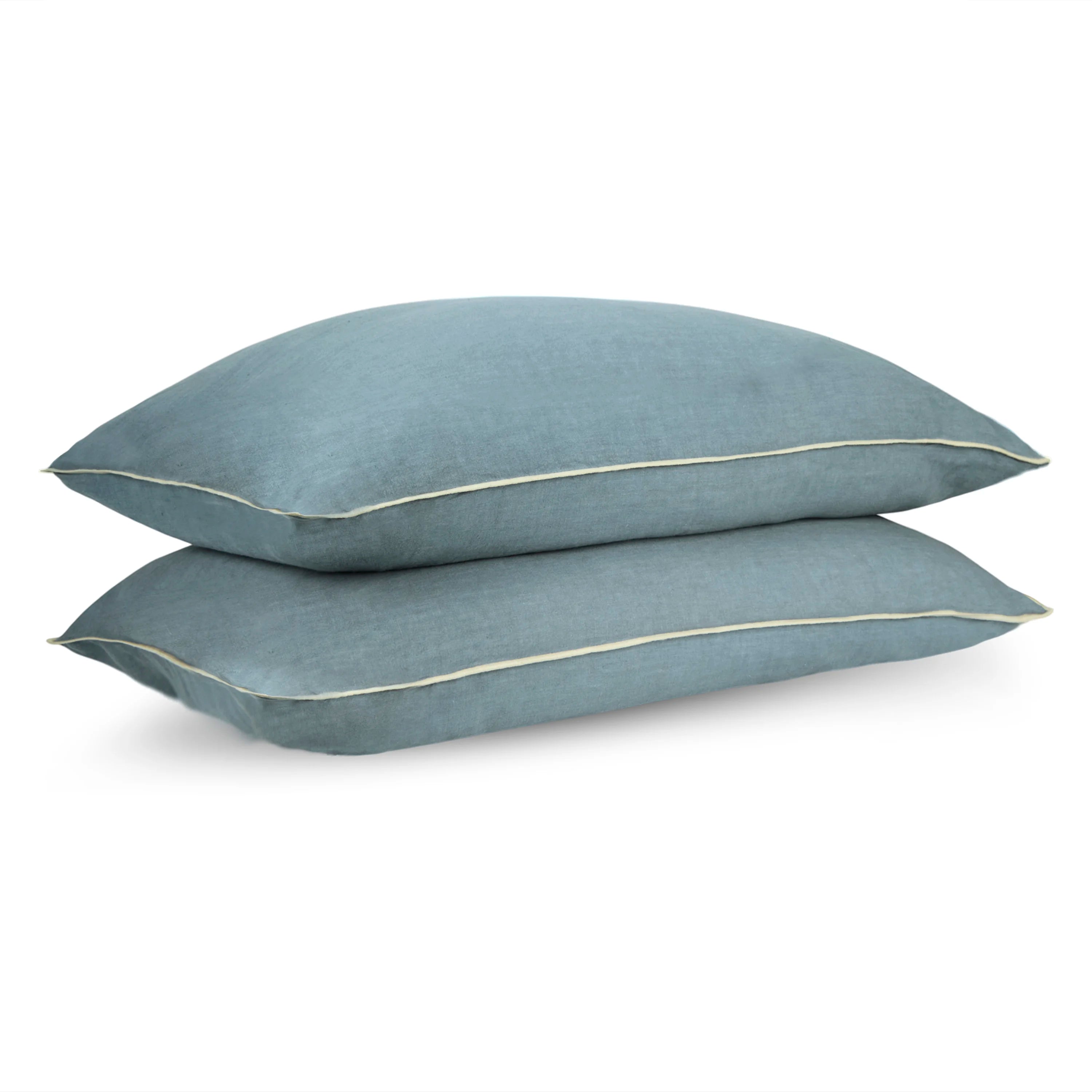 Twilight Blue Linen Bedsheet Set