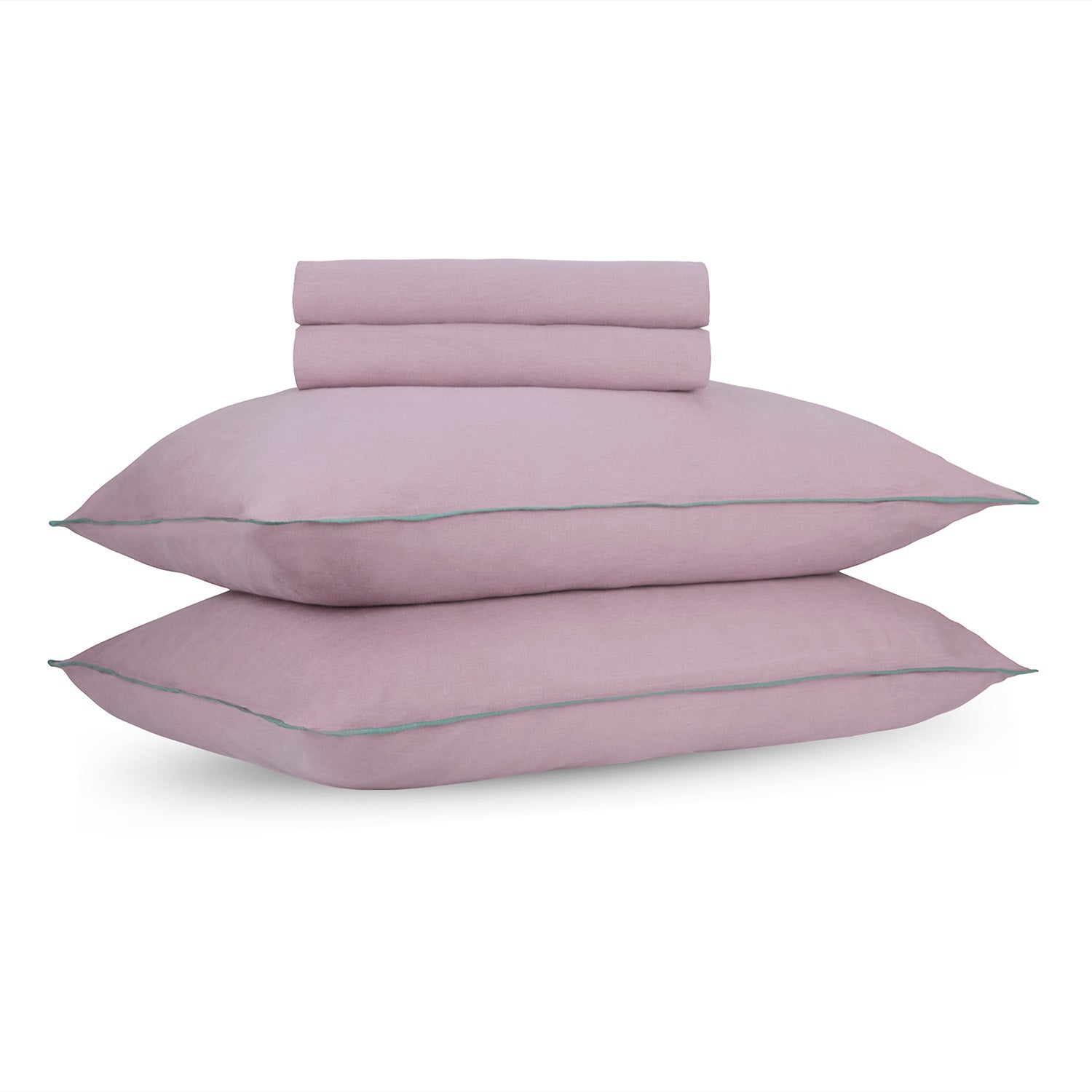 Dusty Plum Linen Bedsheet Set