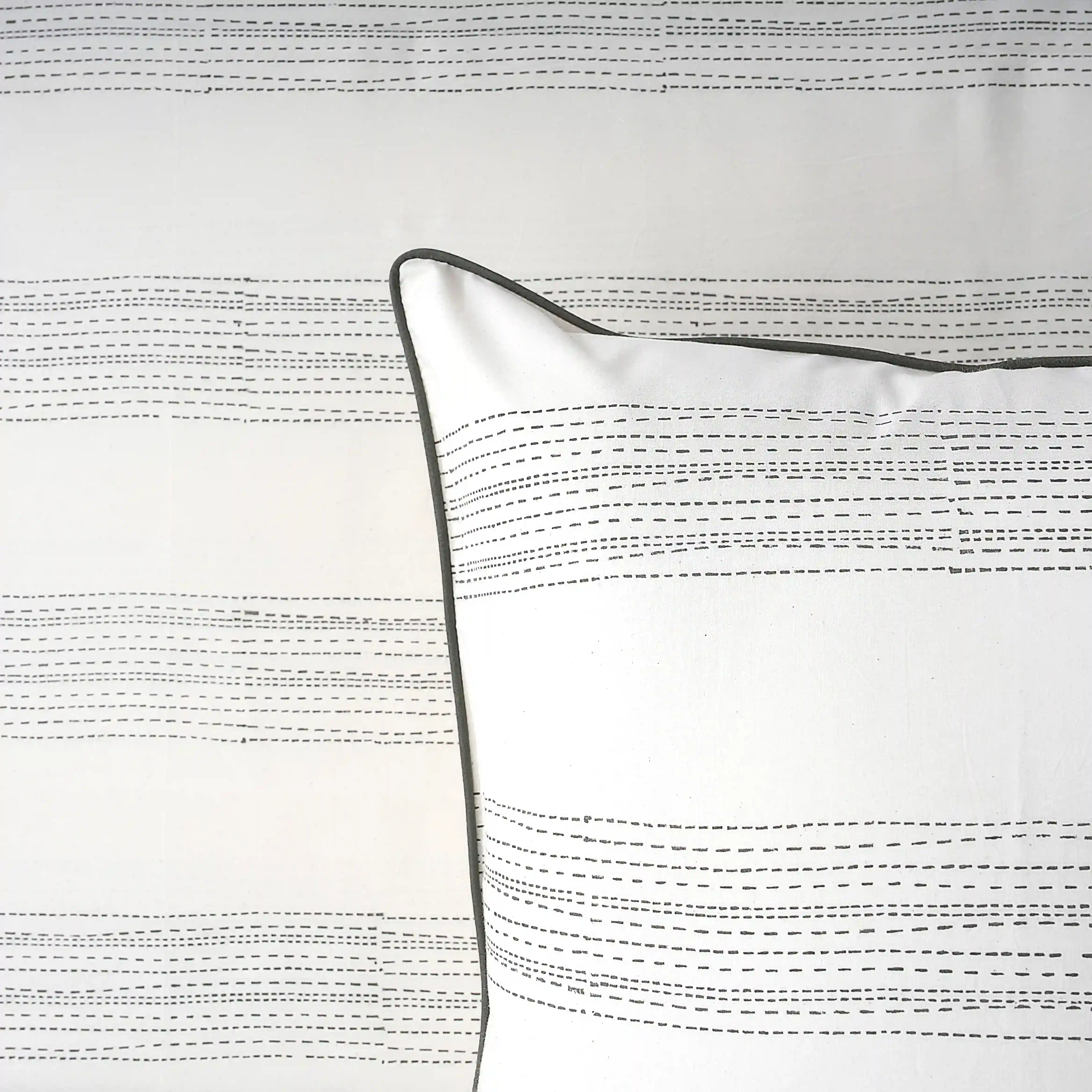 Willow Green Block Printed Percale Bedsheet Set