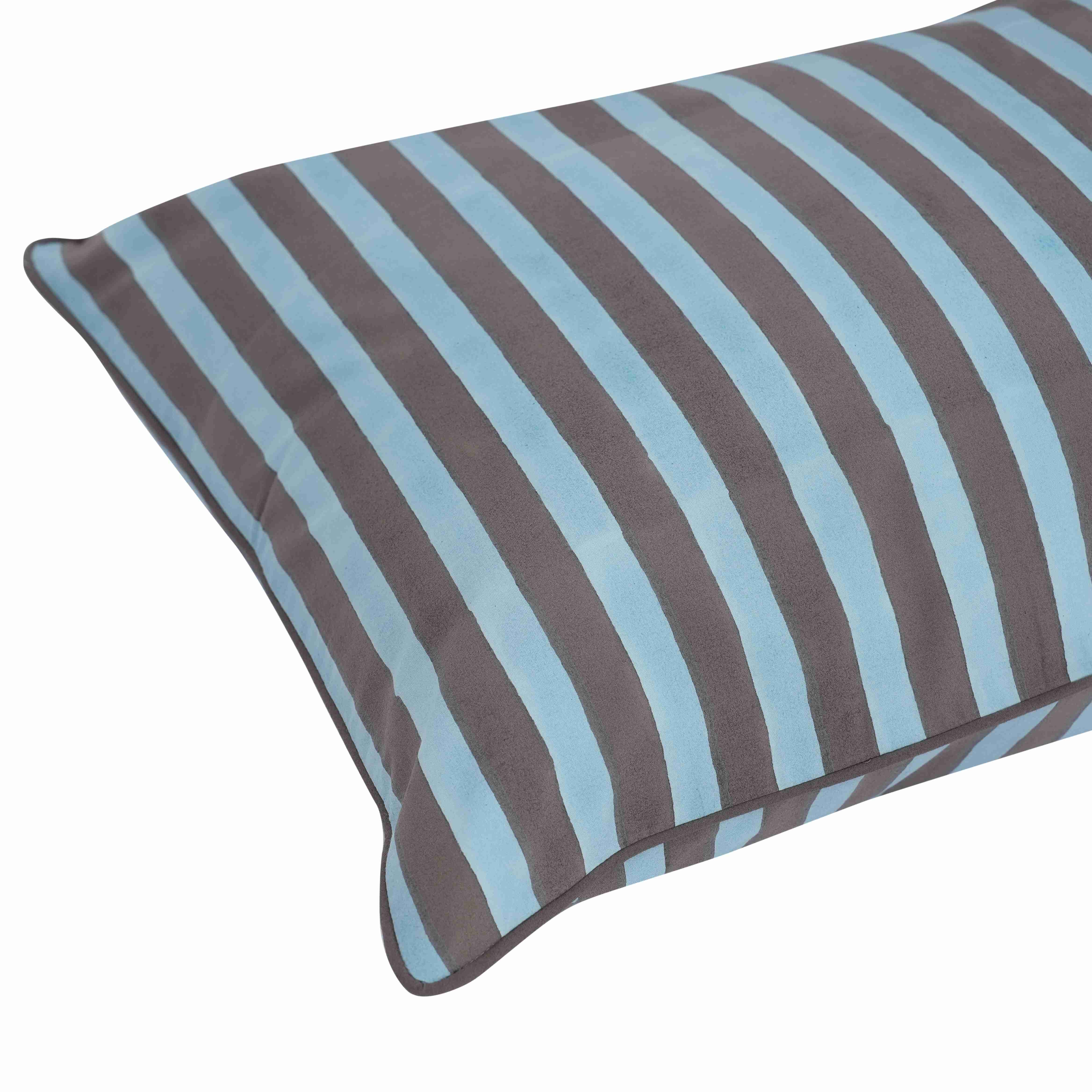 Earth & Sky Block Printed Percale Pillow Cases (Set of 2)