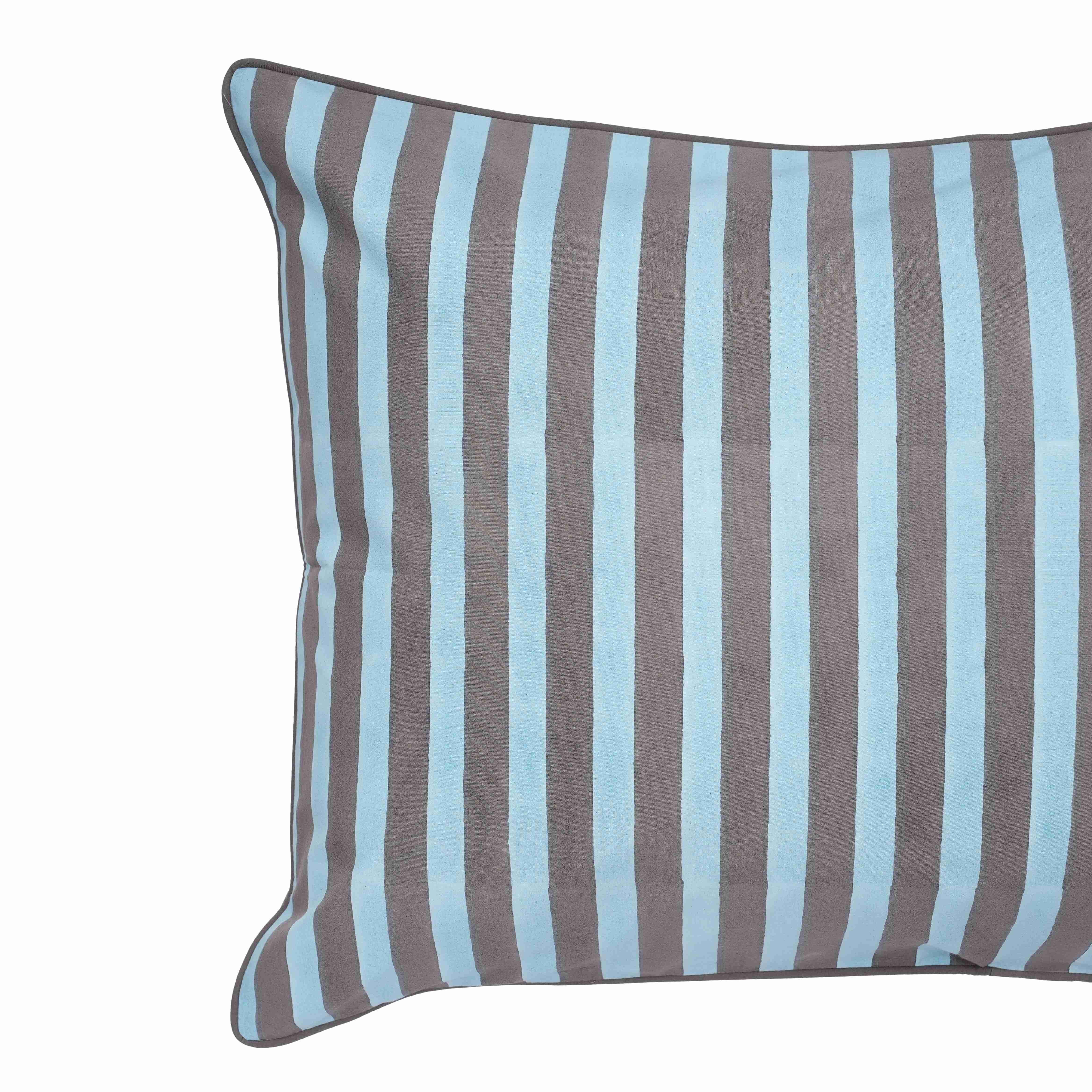 Earth & Sky Block Printed Percale Pillow Cases (Set of 2)