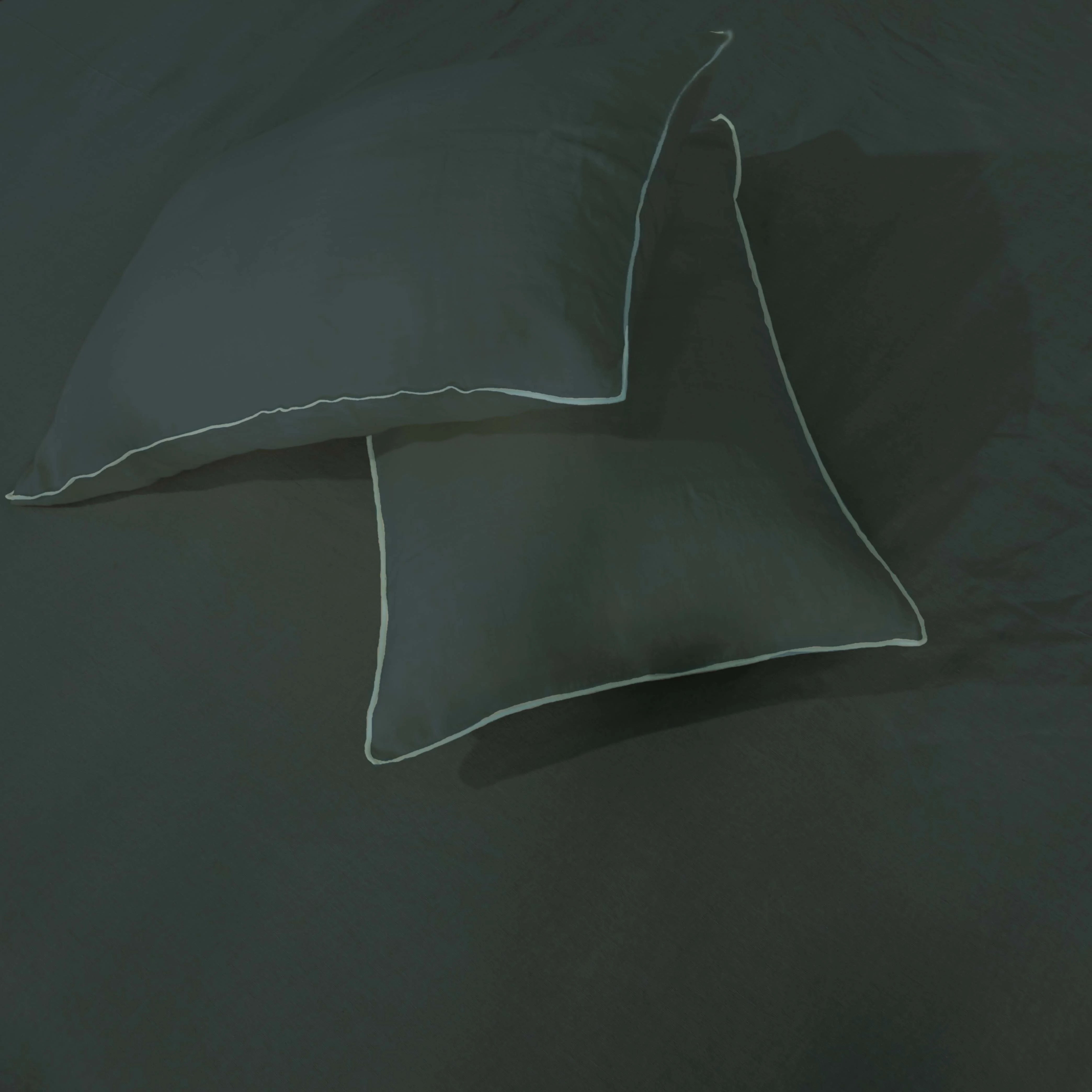 Forestwood Green Linen Bedsheet Set