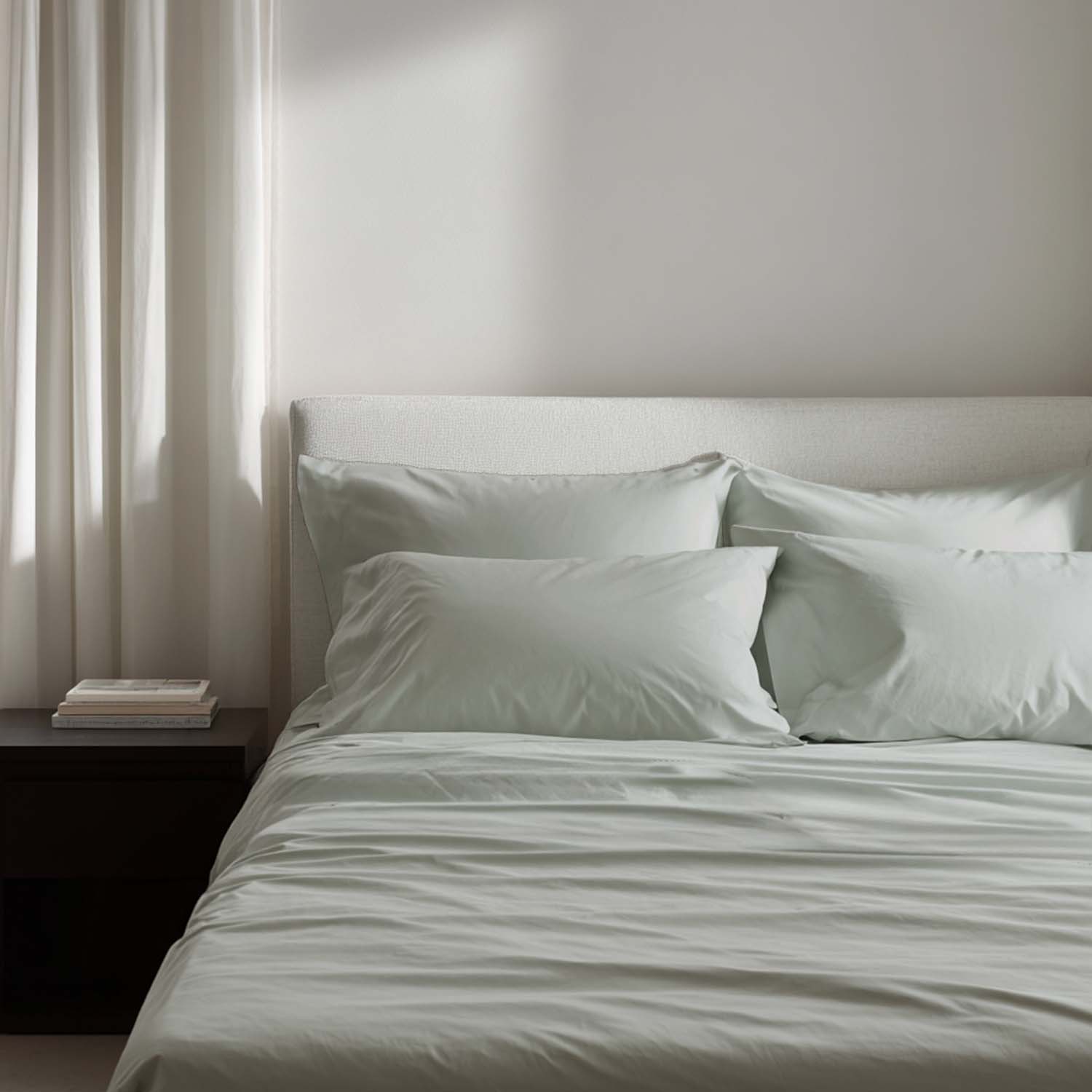 Grey Dawn Percale Cooling Bedsheet Set