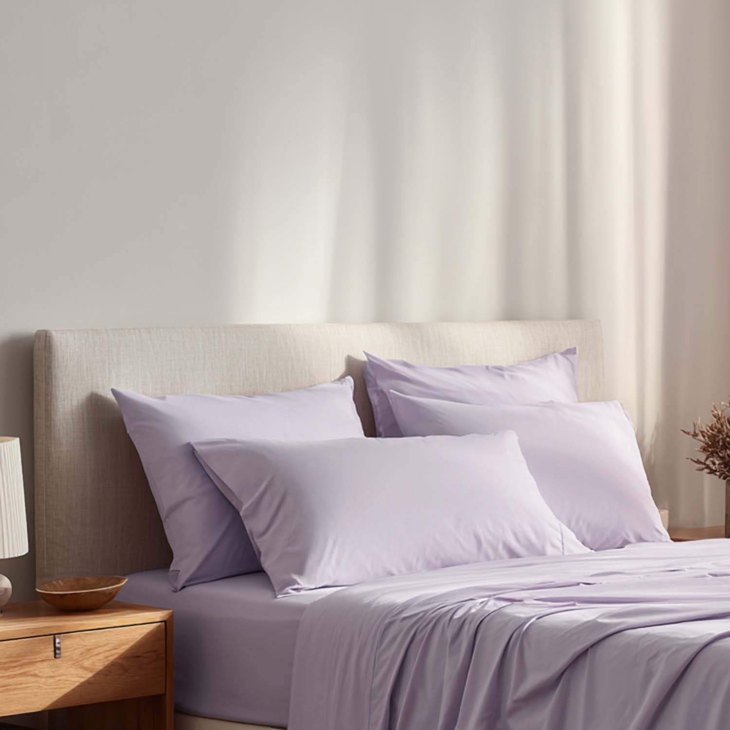 Lilac Whispers Percale Cooling Bedsheet Set