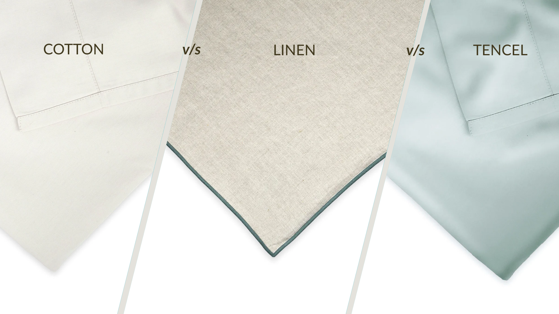 Cotton Percale vs TENCEL™ vs Linen: Which One Fits Your Sleep Style?