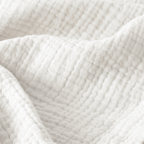 Cloud White Cotton Gauze Blanket
