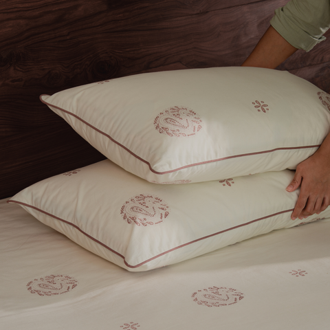 Moro Hand Block Printed Cotton Bedsheet Set
