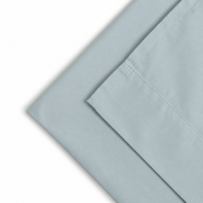 French Blue Percale Cotton Cooling Bedsheet Set