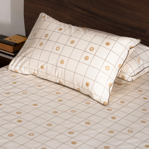 Thodu Hand Block Printed Cotton Bedsheet Set