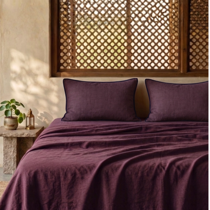 Wine tasting Linen Bedsheet Set