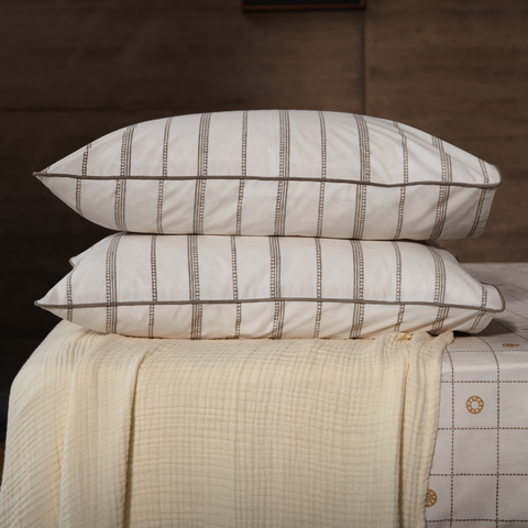 Ponnu Hand Block Printed Cotton Play Pillowcase