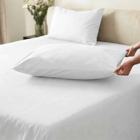 Brilliant White Percale Cooling Bedsheet Set