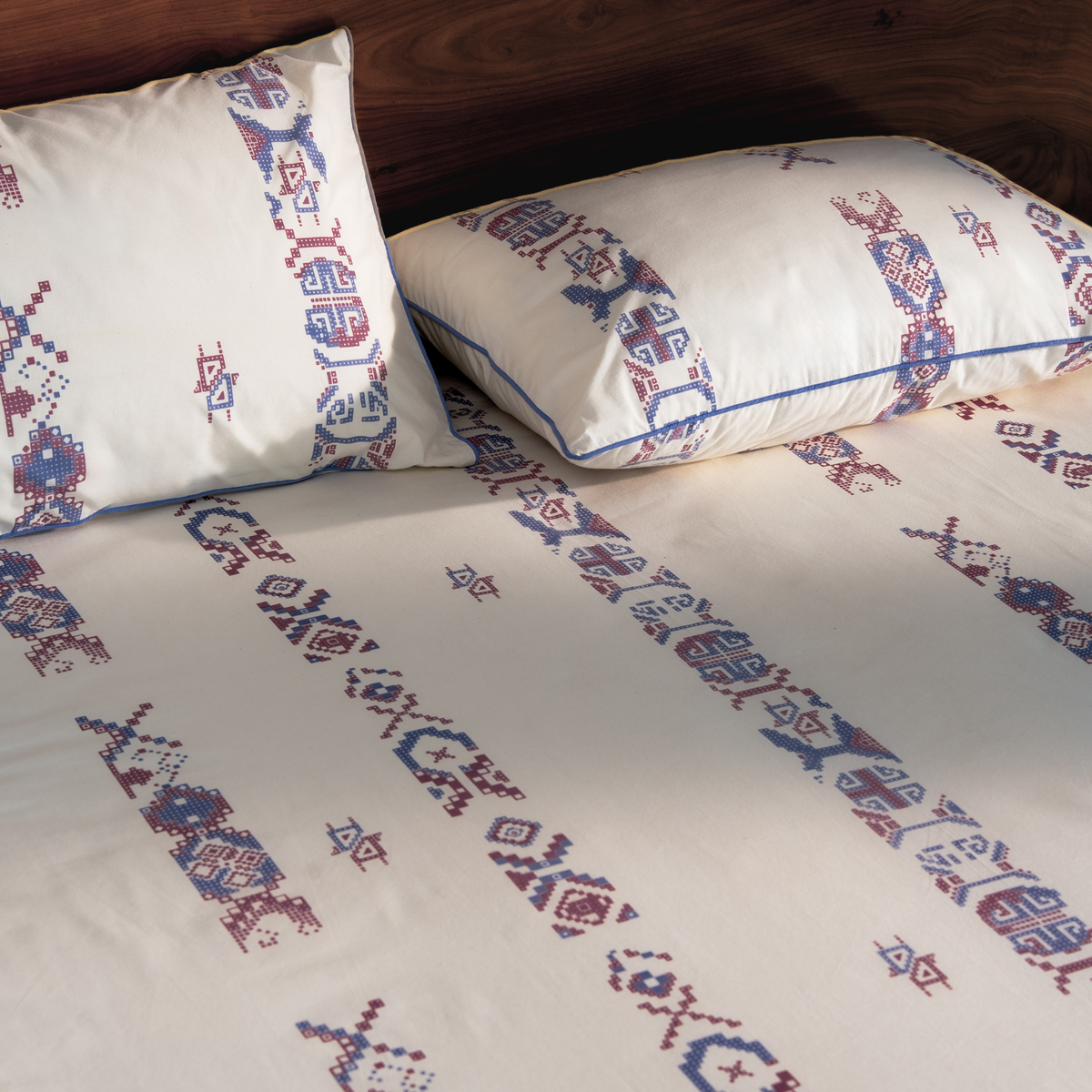 Darra Hand Printed Cotton Bedsheet Set