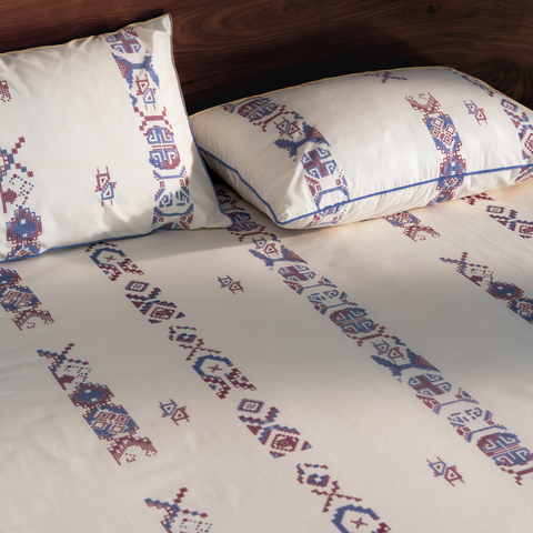 Darra Hand Printed Cotton Bedsheet Set