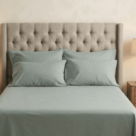 Rain Green Percale Cooling Bedsheet Set