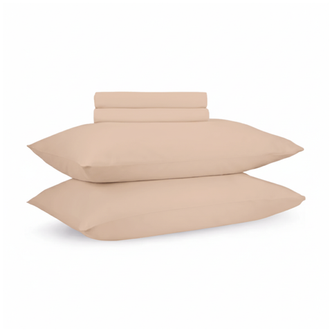 Blush Pink Percale Cooling Bedsheet Set