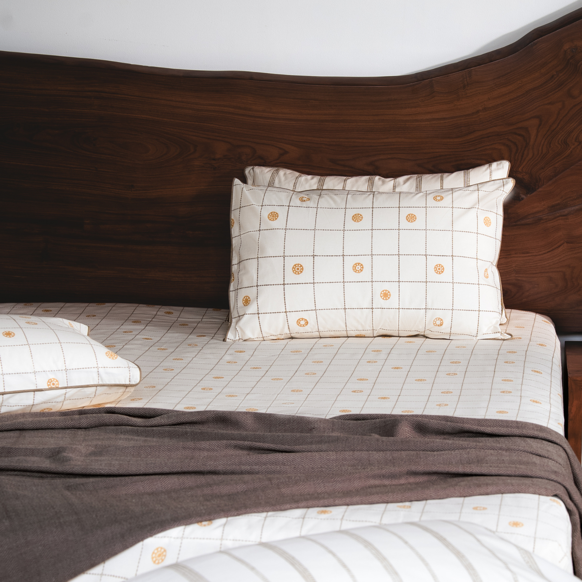 Thodu Hand Block Printed Cotton Bedsheet Set