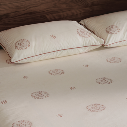 Moro Hand Block Printed Cotton Bedsheet Set