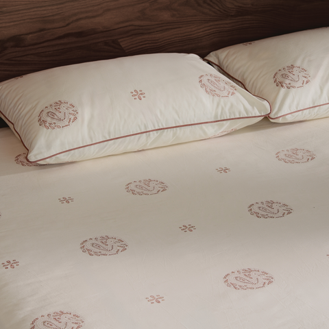 Moro Hand Block Printed Cotton Bedsheet Set