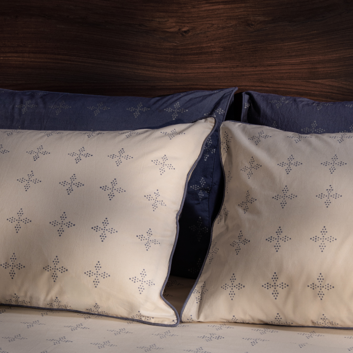 Tavam Hand Block Printed Cotton Bedsheet Set