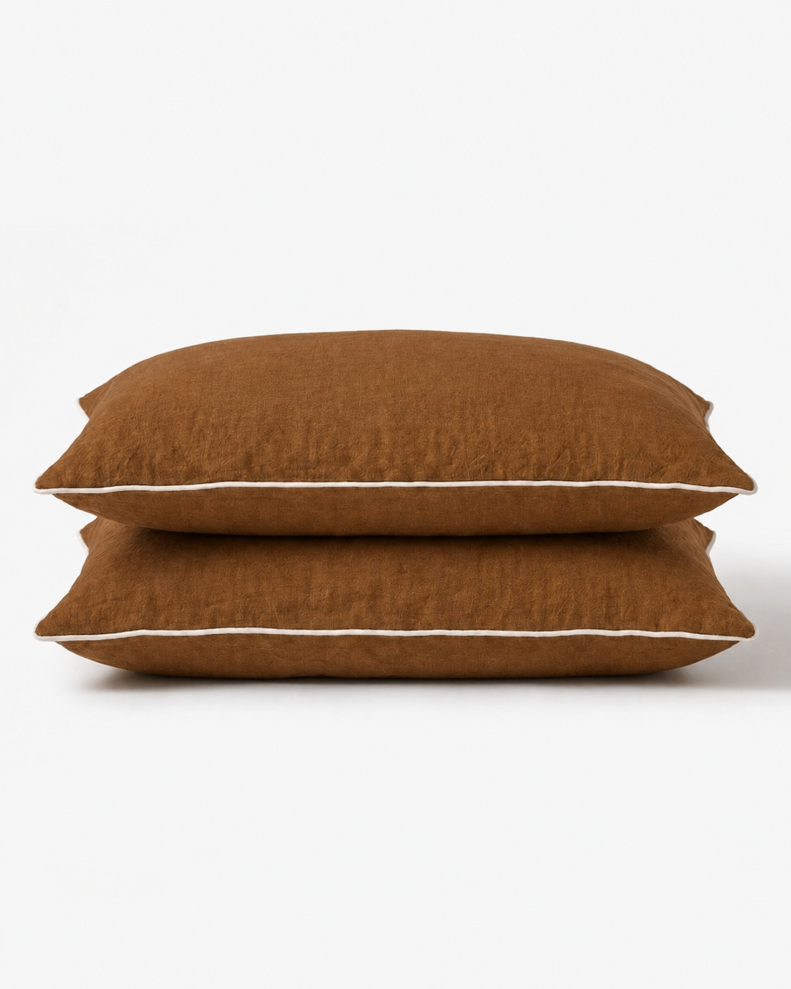 Maple Brown Linen Bedsheet Set