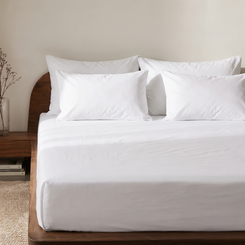 Brilliant White Percale Cooling Bedsheet Set