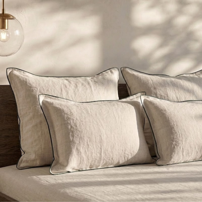 Beige Dunes Linen Bedsheet Set