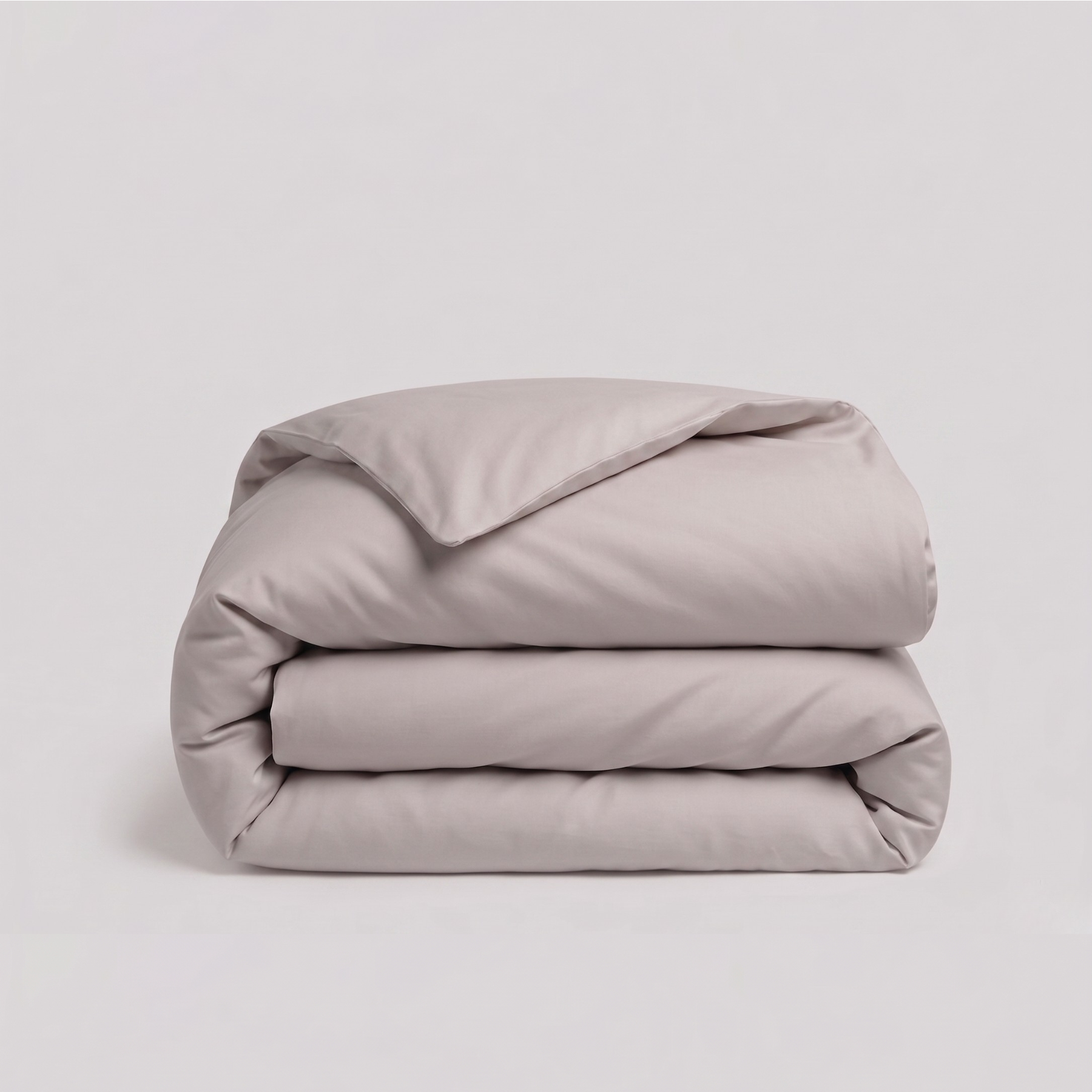 Loom Beige Percale Cotton Duvet Cover Set