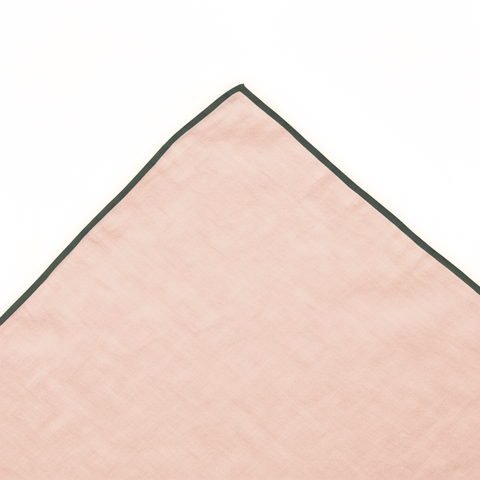 Apricot Pink Linen Bedsheet Set