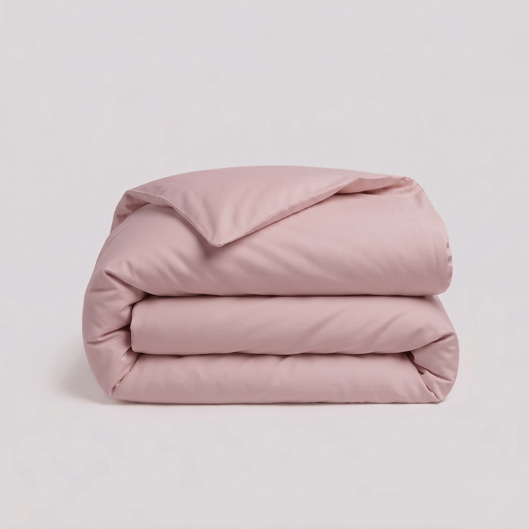 Blush Pink Percale Cotton Duvet Cover Set