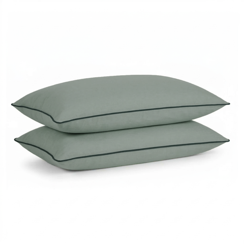 Sage Green Linen Bedsheet Set