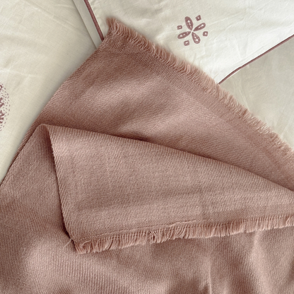 Desert Sand Merino Hand Woven Woollen Throw