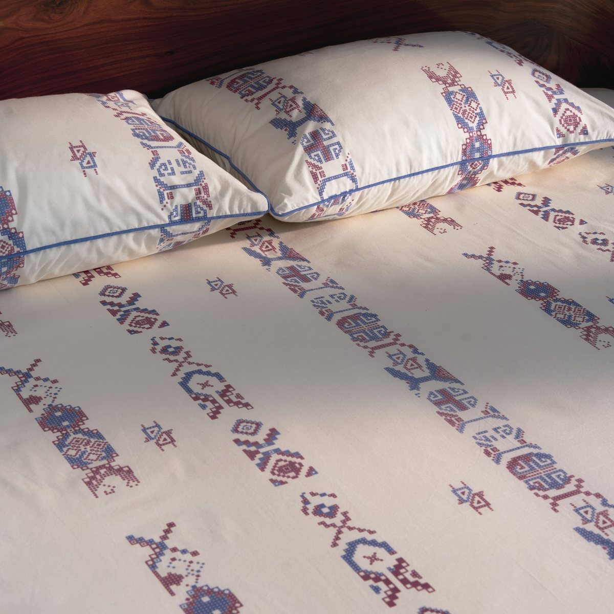Darra Hand Printed Cotton Bedsheet Set
