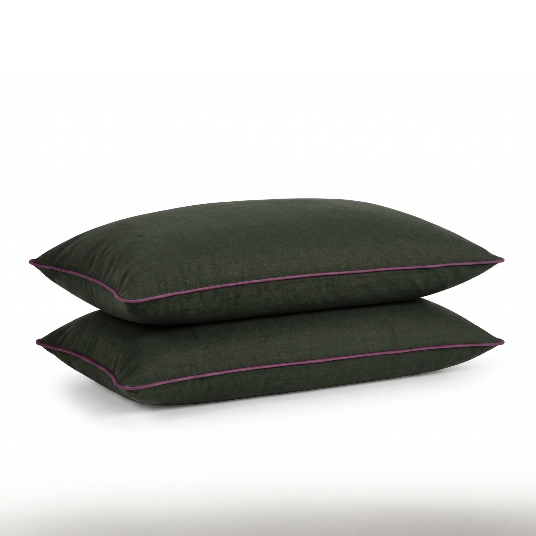Fiscus Green Linen Bedsheet Set