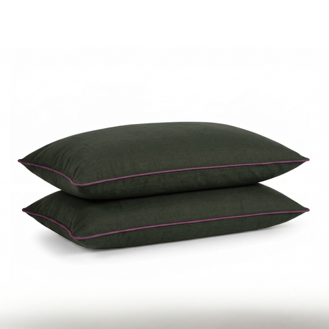 Fiscus Green Linen Bedsheet Set