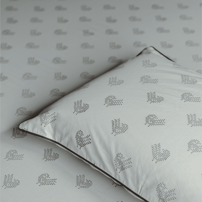 Brown Sparrow Block Printed Percale Bedsheet Set
