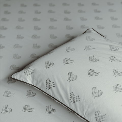 Brown Sparrow Block Printed Percale Bedsheet Set