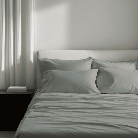 Rain Green Percale Cooling Bedsheet Set