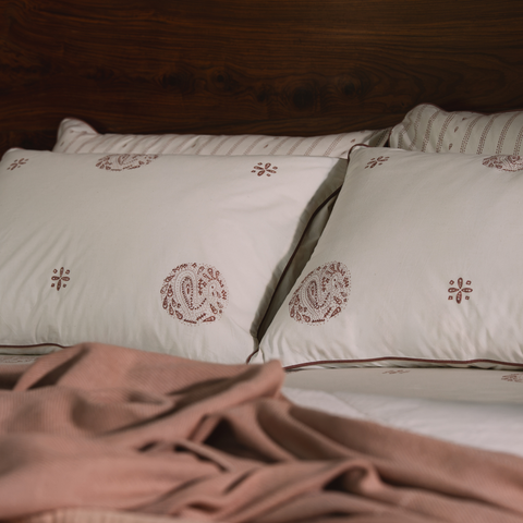 Moro Hand Block Printed Cotton Bedsheet Set