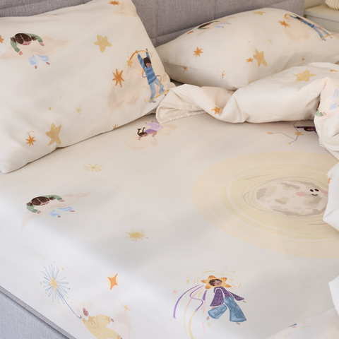 Moonbound Cotton Bedsheet Set