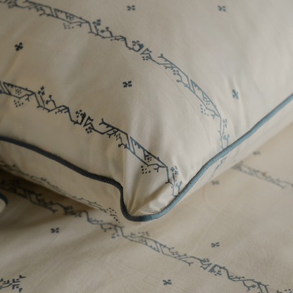 Kalpa Hand Block Printed Cotton Bedsheet Set