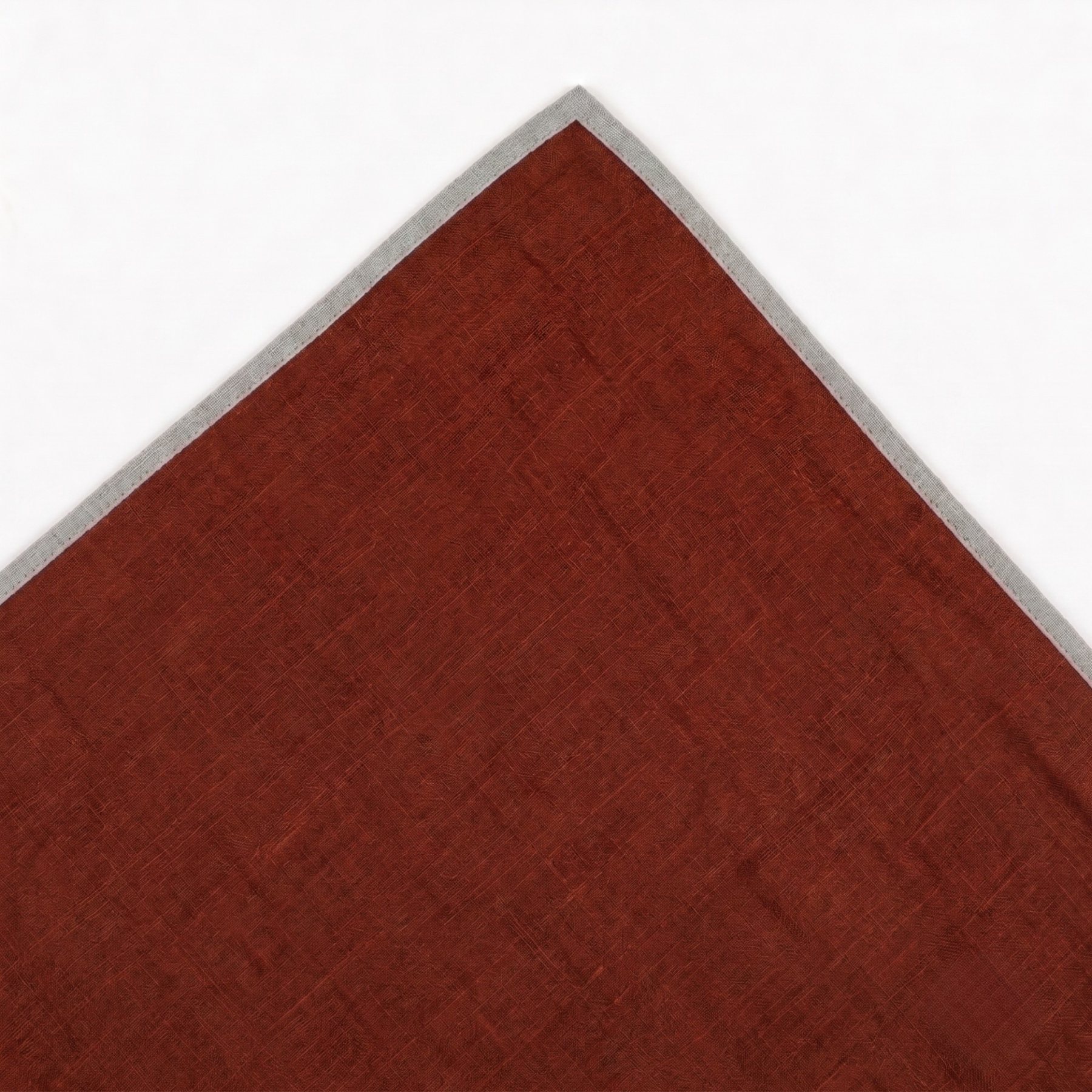 Plum Red Linen Bedsheet Set