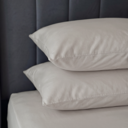 Loom Beige Percale Pillow Cases (Set of 2)