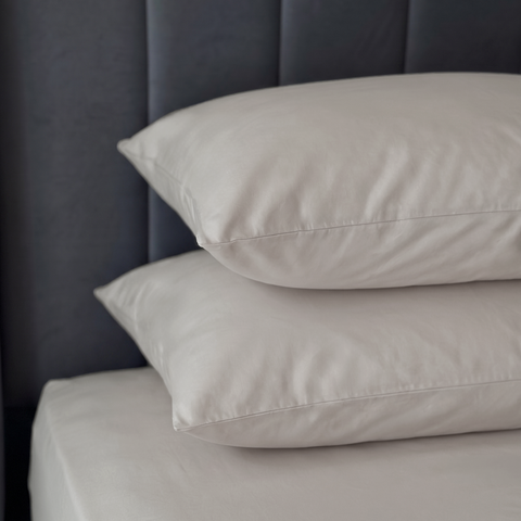Loom Beige Percale Pillow Cases (Set of 2)