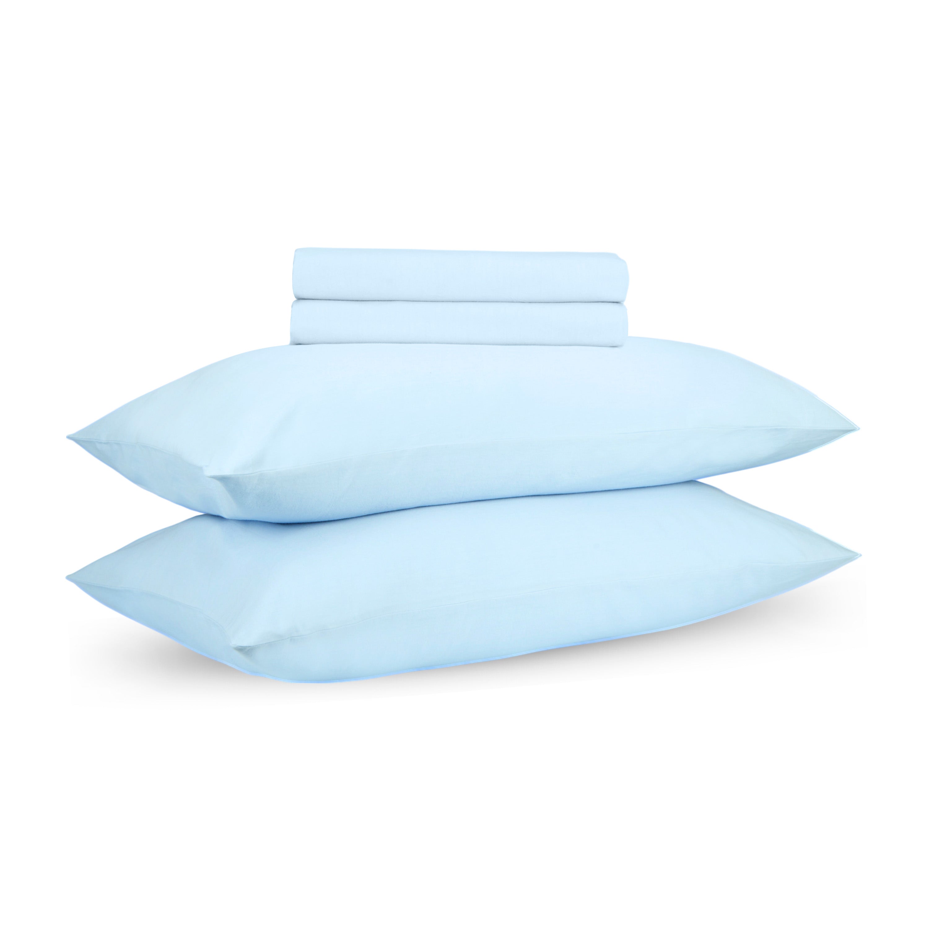 Blue Summer Percale Cotton Cooling Bedsheet Set
