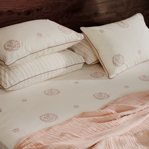 Dor Hand Block Printed Cotton Play Pillowcase