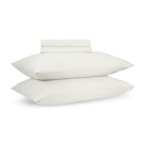 Loom Beige Percale Cooling Bedsheet Set