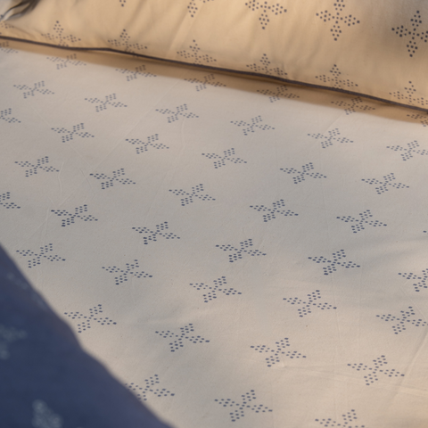 Tavam Hand Block Printed Cotton Bedsheet Set