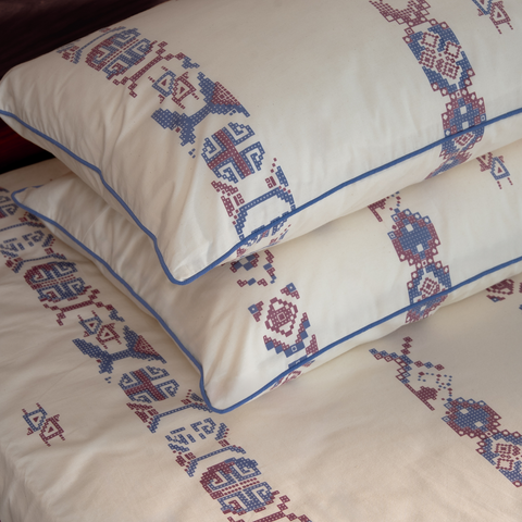 Darra Hand Printed Cotton Bedsheet Set