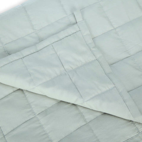 Rain Green Percale Weighted Blanket